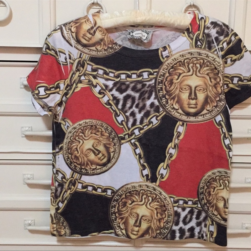 Medusa chain print top size S